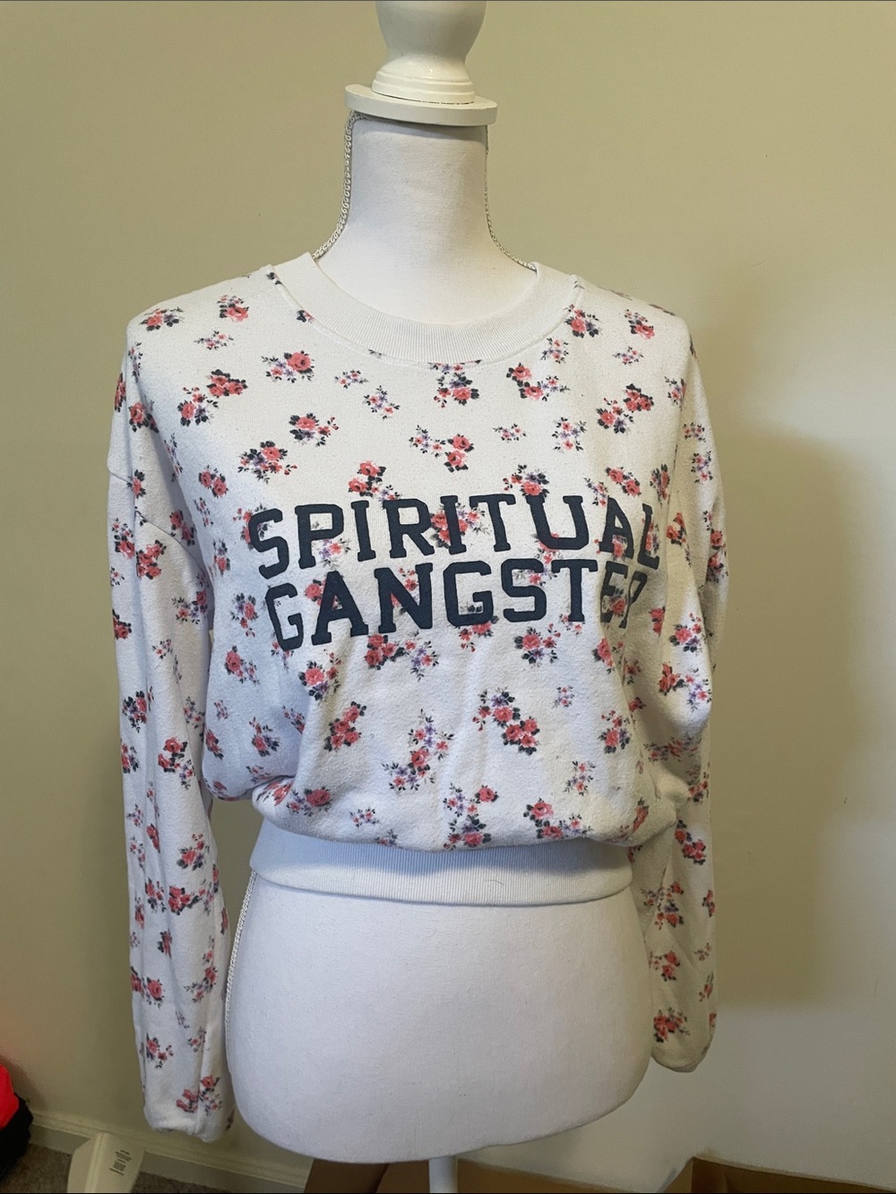 Spiritual gangster, French Terri crop sweatshirt